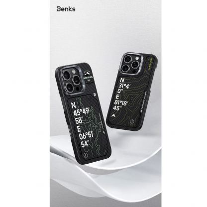 Кевларен кейс с MagSafe за iPhone 16 Pro Max - Benks Magnetic Armor Air Summit Kangrinboque Kevlar Case 600D (черен) 7