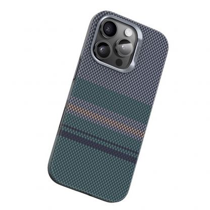 Удароустойчив кевларен кейс с MagSafe за iPhone 16 Pro Max - Benks Magnetic Armor Pro Aurora Camera Control Button Kevlar Case 600D (черен) 2