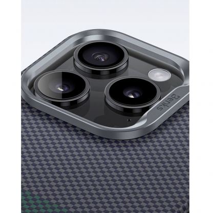 Удароустойчив кевларен кейс с MagSafe за iPhone 16 Pro Max - Benks Magnetic Armor Pro Aurora Camera Control Button Kevlar Case 600D (черен) 6