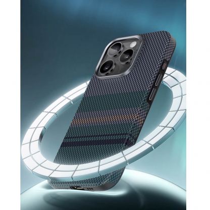 Удароустойчив кевларен кейс с MagSafe за iPhone 16 Pro Max - Benks Magnetic Armor Pro Aurora Camera Control Button Kevlar Case 600D (черен) 7