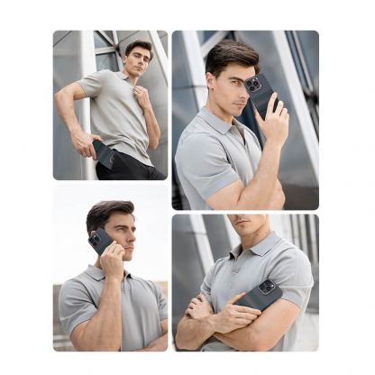 Удароустойчив кевларен кейс с MagSafe за iPhone 16 Pro - Benks Magnetic Armor Pro Aurora Camera Control Button Kevlar Case 600D (черен) 4