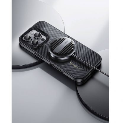 Кевларен кейс с MagSafe за iPhone 16 Pro Max - Benks Magnetic Armor Pro Montage Kevlar Metal Frame Camera Control Case 600D and 1500D (черен) 3