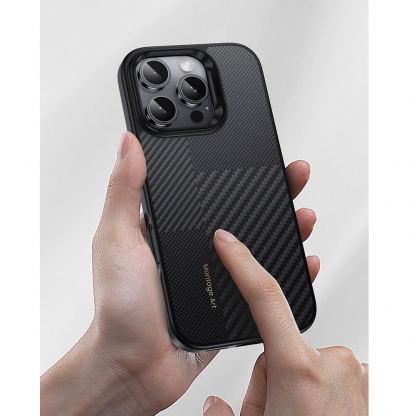 Кевларен кейс с MagSafe за iPhone 16 Pro Max - Benks Magnetic Armor Pro Montage Kevlar Metal Frame Camera Control Case 600D and 1500D (черен) 4