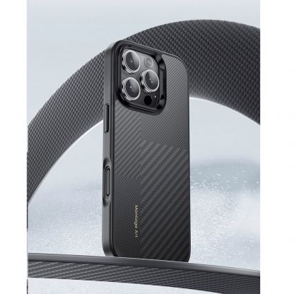 Кевларен кейс с MagSafe за iPhone 16 Pro Max - Benks Magnetic Armor Pro Montage Kevlar Metal Frame Camera Control Case 600D and 1500D (черен) 7