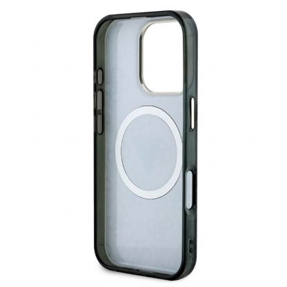 Хибриден удароустойчив кейс с MagSafe за iPhone 16 Pro Max - Guess IML Rhinestones Ring MagSafe Case (черен) 6