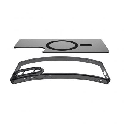 Хибриден кейс с висока степен на защита с MagSafe за Samsung Galaxy S25 Edge - Spigen Ultra Hybrid MagSafe Case (черен-прозрачен) 6