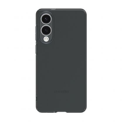 Тънък силиконов (TPU) калъф за Samsung Galaxy S25 Edge  - Spigen Liquid Crystal Case  (черен-прозрачен) 2