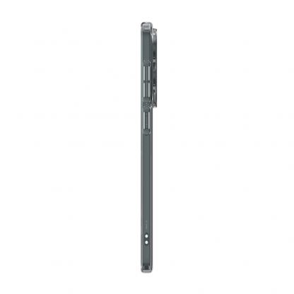 Тънък силиконов (TPU) калъф за Samsung Galaxy S25 Edge  - Spigen Liquid Crystal Case  (черен-прозрачен) 5
