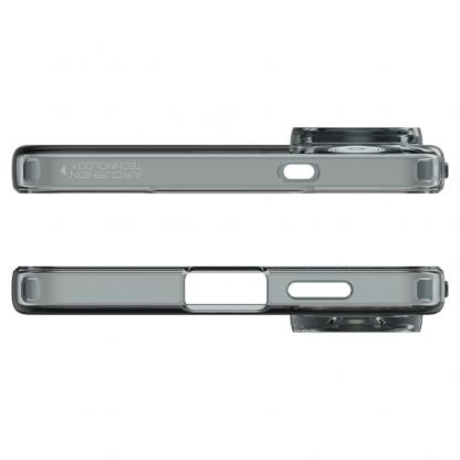 Тънък силиконов (TPU) калъф за Samsung Galaxy S25 Edge  - Spigen Liquid Crystal Case  (черен-прозрачен) 6