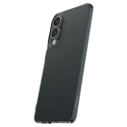 Тънък силиконов (TPU) калъф за Samsung Galaxy S25 Edge  - Spigen Liquid Crystal Case  (черен-прозрачен) 8