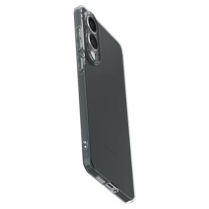 Тънък силиконов (TPU) калъф за Samsung Galaxy S25 Edge  - Spigen Liquid Crystal Case  (черен-прозрачен) 9