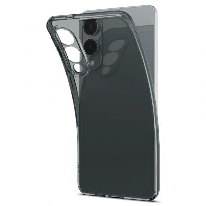 Тънък силиконов (TPU) калъф за Samsung Galaxy S25 Edge  - Spigen Liquid Crystal Case  (черен-прозрачен) 11