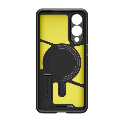 Хибриден кейс с най-висока степен на защита с MagSafe за Samsung Galaxy S25 Edge - Spigen Tough Armor MagSafe Case (черен) 3