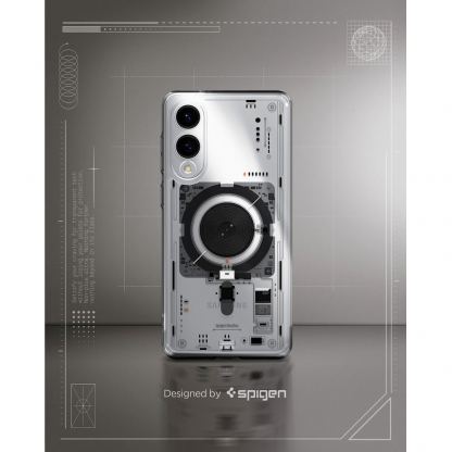 Хибриден кейс с висока степен на защита с MagSafe за Samsung Galaxy S25 Edge  - Spigen Ultra Hybrid MagSafe Neo One Case (прозрачен) 9