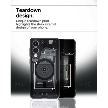 Хибриден кейс с висока степен на защита с MagSafe за Samsung Galaxy S25 Edge  - Spigen Ultra Hybrid MagSafe Neo One Case (черен-прозрачен) 10