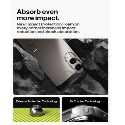 Хибриден кейс с най-висока степен на защита с MagSafe за Samsung Galaxy S25 Edge - Spigen Tough Armor MagSafe Case (тъмносив) 13