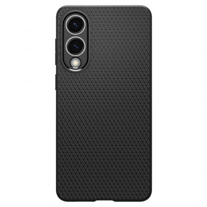 Силиконов (TPU) калъф с висока степен на защита за Samsung Galaxy S25 Edge - Spigen Liquid Air Case (черен) 2