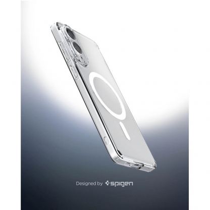 Хибриден кейс с висока степен на защита с MagSafe за Samsung Galaxy S25 Edge - Spigen Ultra Hybrid MagSafe Case (прозрачен-бял) 9