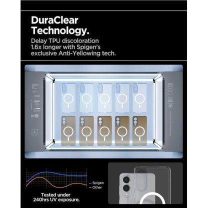 Хибриден кейс с висока степен на защита с MagSafe за Samsung Galaxy S25 Edge - Spigen Ultra Hybrid MagSafe Case (прозрачен-бял) 10