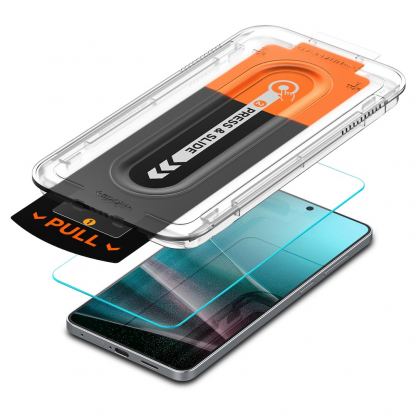 Стъклено защитно покритие за дисплея на Samsung Galaxy S25 Edge - Spigen Glass tR EZ Fit HD Tempered Glass (прозрачен) 4