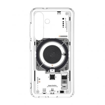 Хибриден кейс с висока степен на защита с MagSafe за Samsung Galaxy S25  - Spigen Ultra Hybrid MagSafe Neo One Case (прозрачен) 3