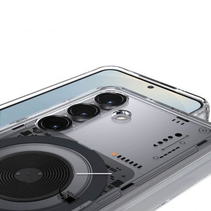 Хибриден кейс с висока степен на защита с MagSafe за Samsung Galaxy S25  - Spigen Ultra Hybrid MagSafe Neo One Case (прозрачен) 6