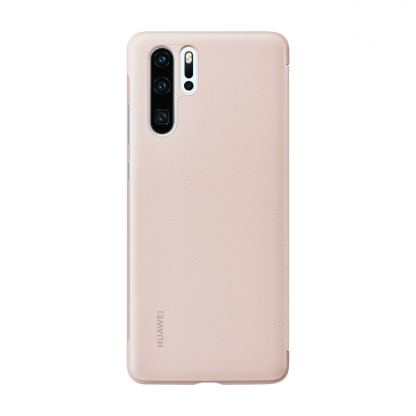 Huawei Smart View Flip Cover - оригинален кожен калъф за Huawei P30 Pro (розов) 3