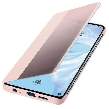 Huawei Smart View Flip Cover - оригинален кожен калъф за Huawei P30 (розов) 5
