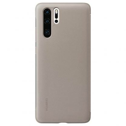Huawei Smart View Flip Cover - оригинален кожен калъф за Huawei P30 Pro (бежав) 4