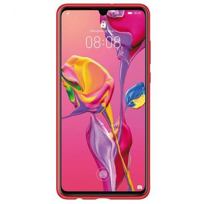 Huawei Silicone Case - оригинален силиконов (TPU) калъф за Huawei P30 (червен) 2