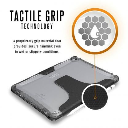 Urban Armor Gear Plyo Case - удароустойчив хибриден кейс за iPad 5 (2017), iPad 6 (2018), iPad Pro 9.7, iPad Air 1 и 2 (прозрачен) 7