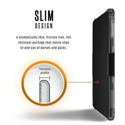 Urban Armor Gear Plyo Case - удароустойчив хибриден кейс за iPad 5 (2017), iPad 6 (2018), iPad Pro 9.7, iPad Air 1 и 2 (прозрачен) 8