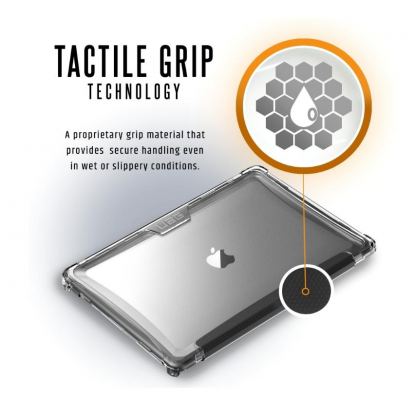 Urban Armor Gear Plyo Case - удароустойчив хибриден кейс за Apple MacBook Air 13 (2018) (прозрачен) 5