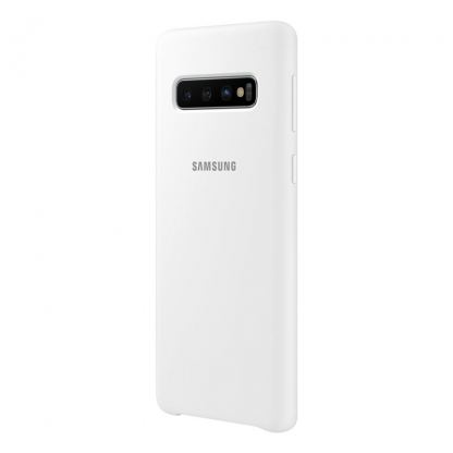 Samsung Silicone Cover Case EF-PG973TW - оригинален силиконов кейс за Samsung Galaxy S10 (бял) 2