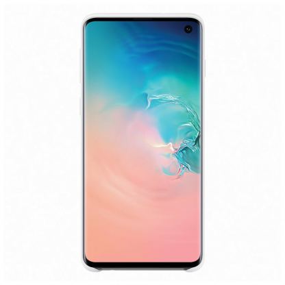 Samsung Silicone Cover Case EF-PG973TW - оригинален силиконов кейс за Samsung Galaxy S10 (бял) 4