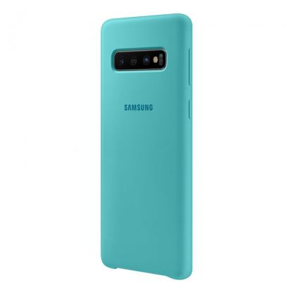 Samsung Silicone Cover Case EF-PG973TG - оригинален силиконов кейс за Samsung Galaxy S10 (зелен) 2