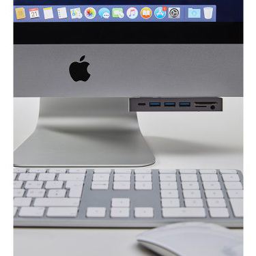 LMP Attach Dock Pro - мултифункционален хъб за свързване на допълнителна периферия за iMac с USB-C (тъмносив) 5