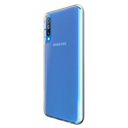 Skech Matrix SE Case + Glass Screen Protector - удароустойчив TPU калъф и стъклено покритие за Samsung Galaxy A50 (прозрачен) 3