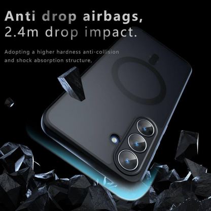 Хибриден удароустойчив кейс с MagSafe за Samsung Galaxy S26 Plus - Techsuit PureFrost MagSafe Hybrid Case (черен-мат)  5