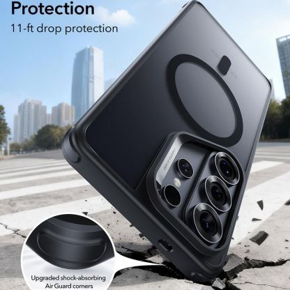 Хибриден кейс с висока степен на защита с MagSafe за Samsung Galaxy S26 Ultra - ESR Classic Hybrid HaloLock MagSafe Case  (черен-мат) 4