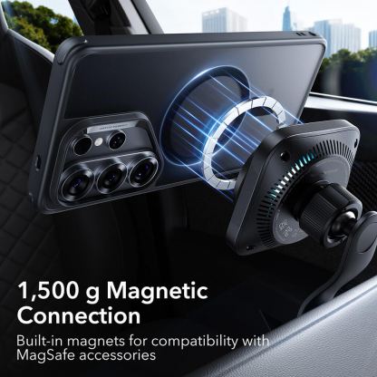 Хибриден кейс с висока степен на защита с MagSafe за Samsung Galaxy S26 Ultra - ESR Classic Hybrid HaloLock MagSafe Case  (черен-мат) 5