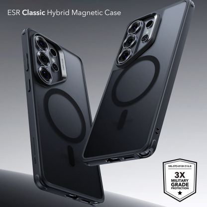 Хибриден кейс с висока степен на защита с MagSafe за Samsung Galaxy S26 Ultra - ESR Classic Hybrid HaloLock MagSafe Case  (черен-мат) 7