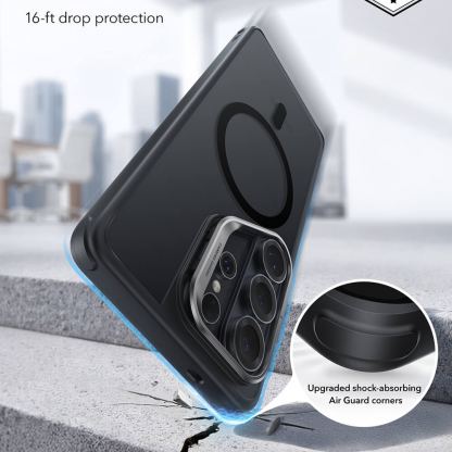 Хибриден кейс с висока степен на защита с MagSafe за Samsung Galaxy S26 Ultra - ESR Classic Hybrid HaloLock Kickstand MagSafe Case (черен)  2