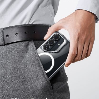 Хибриден кейс с висока степен на защита с MagSafe за Samsung Galaxy S26 - ESR Classic Hybrid HaloLock Kickstand MagSafe Case (прозрачен)  7