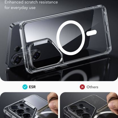 Хибриден кейс с висока степен на защита с MagSafe за Samsung Galaxy S26 Ultra - ESR Classic Hybrid HaloLock MagSafe Case (прозрачен) 4