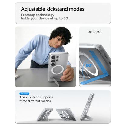 Хибриден кейс с висока степен на защита с MagSafe и вградена поставка за Samsung Galaxy S26 Ultra - Spigen Ultra Hybrid S MagSafe Case 13