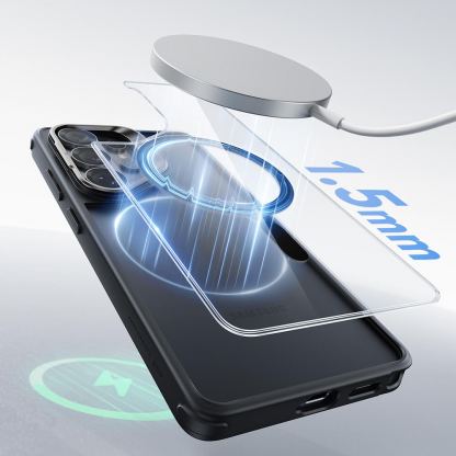 Хибриден кейс с висока степен на защита с MagSafe за Samsung Galaxy S26 Ultra - ESR Classic Hybrid HaloLock Kickstand MagSafe Case (черен-прозрачен)  7