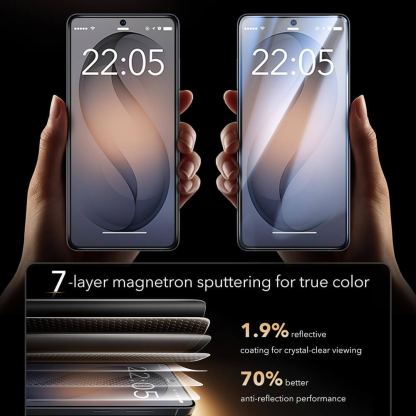 Висок клас стъклено защитно покритие на Samsung Galaxy S26 Ultra - ESR Armorite Pro Corning Gorilla Glass UltraFit (прозрачен) 3