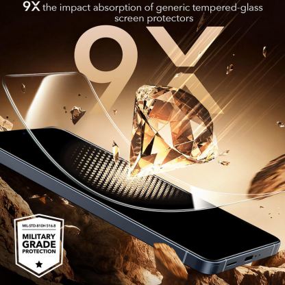Висок клас стъклено защитно покритие на Samsung Galaxy S26 Ultra - ESR Armorite Pro Corning Gorilla Glass UltraFit (прозрачен) 5