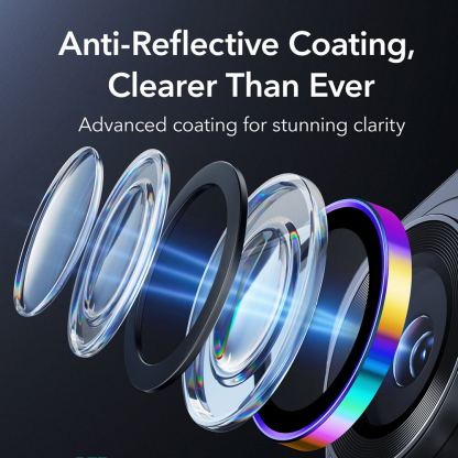 Предпазни стъклени лещи за камерата на Samsung Galaxy S26 Ultra - ESR Armorite Camera Lens Glass Protector Chromatic 6